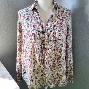 Floral button up